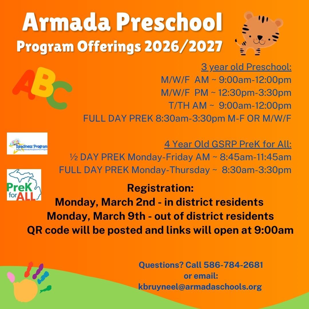 preschool info flyer
